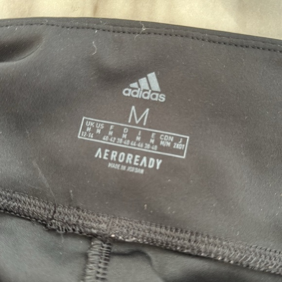 Women's Adidas Aeroready 3 Stripe Athletic Leggings Size Medium - Picture 6 of 8